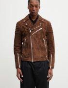 Mackage geacă de biker pentru bărbați din piele întoarsă