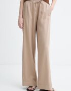 Marc O'Polo pantaloni wide leg pentru femei cu amestec de in