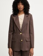 MARCIANO by GUESS sacou cu un singur rând de nasturi pentru femei cu amestec de in JANE