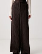 Marella pantaloni wide leg pentru femei cu lână MLLMAGGIO