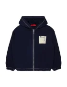 Max&Co hanorac cu fermoar și glugă pentru copii din bumbac MAXS18F SWEAT-SHIRT