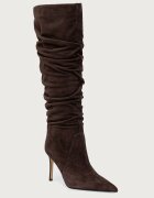 Michael Michael Kors cizme cu toc cui pentru femei din piele întoarsă Dawn Heeled Boot