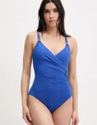 Michael Michael Kors costum de baie dintr-o bucată LOGO TRIM SURPLICE ONE PIECE