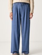 MM by Max Mara pantaloni pentru femei cu vâscoză MMLGESTRO