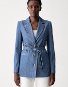 MM by Max Mara sacou pentru femei din denim MMLODISSEA