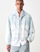 MM6 MAISON MARGIELA geacă de blugi pentru bărbați din denim