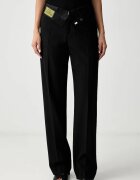MM6 MAISON MARGIELA pantaloni pentru femei cu lână