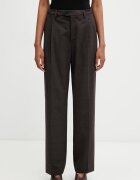 MM6 MAISON MARGIELA pantaloni straight pentru femei cu lână