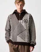 MM6 MAISON MARGIELA pulover cu guler înalt pentru bărbați cu lână