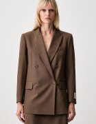 MM6 MAISON MARGIELA sacou cu două rânduri de nasturi pentru femei cu amestec de lână