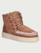 Mou Eskimo Lace-Up Sneaker cizme de zăpadă pentru femei din piele întoarsă
