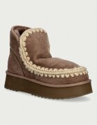 Mou Mini Eskimo Platform Boot cizme de zăpadă pentru femei din piele întoarsă