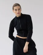 MUUV. Muuv hanorac cu fermoar pentru femei cu bumbac LE PUMP
