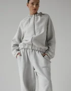MUUV. Muuv hanorac cu fermoar pentru femei din bumbac SMOOTH COTTON
