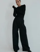 MUUV. Muuv pantaloni straight pentru femei din bumbac HAI