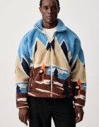 Napapijri hanorac cu fermoar pentru bărbați din polar Fleece