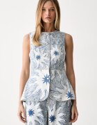 Never Fully Dressed vestă pentru femei din denim
