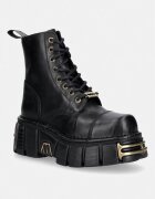 New Rock bocanci pentru femei din piele CRUST NEGRO TOWER NEGRO ORO VIEJO