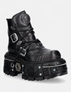 New Rock bocanci pentru femei din piele ITALI NEGRO NOMADA NEGRO ORIFICIO