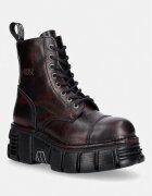 New Rock bocanci pentru femei din piele PULIK OLD ROJO