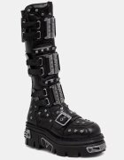 New Rock cizme pentru femei din piele NEGRO CHAROL NEGRO REACTOR E14