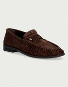 Nokwol mocasini pentru femei din piele întoarsă Haven Chocolate Suede
