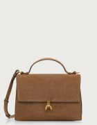 Patrizia Pepe geantă crossbody pentru femei din piele întoarsă
