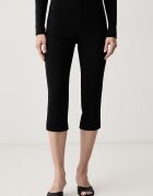 Patrizia Pepe pantaloni capri pentru femei cu acetat