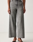 Patrizia Pepe pantaloni wide leg pentru femei cu lyocell