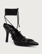 Patrizia Pepe pantofi cu toc stiletto din piele