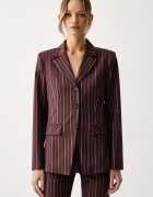 Patrizia Pepe sacou cu un singur rând de nasturi pentru femei cu vâscoză