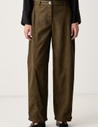 Pinko pantaloni wide leg pentru femei din imitație de piele