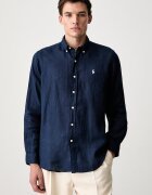 Polo Ralph Lauren cămașă pentru bărbați din in Long Sleeve Sport Shirt