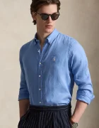 Polo Ralph Lauren cămașă pentru bărbați din in Long Sleeve Sport Shirt