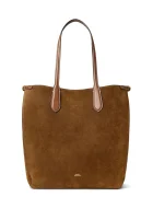 Polo Ralph Lauren geantă shopper pentru femei din piele întoarsă