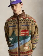 Polo Ralph Lauren hanorac cu fermoar pentru bărbați din polar