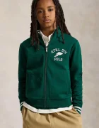 Polo Ralph Lauren hanorac cu fermoar pentru copii cu bumbac