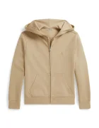 Polo Ralph Lauren hanorac cu fermoar și glugă pentru copii cu bumbac