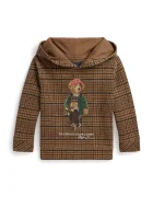 Polo Ralph Lauren hanorac cu glugă pentru copii cu bumbac