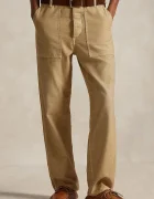 Polo Ralph Lauren pantaloni straight pentru femei din bumbac