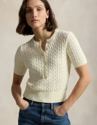 Polo Ralph Lauren pulover cu mânecă scurtă pentru femei din bumbac