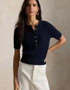 Polo Ralph Lauren pulover cu mânecă scurtă pentru femei din bumbac