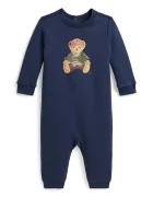 Polo Ralph Lauren salopetă de dormit pentru bebeluși cu bumbac