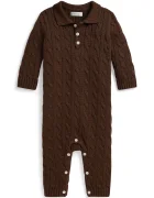 Polo Ralph Lauren salopetă de dormit pentru copii din bumbac