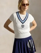 Polo Ralph Lauren vestă pentru femei din bumbac Wimbledon