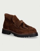 Posa botine pentru femei din piele întoarsă Aosta Tassel Boot