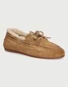 Posa loafers slip-on pentru femei din piele întoarsă Boat Loafer