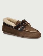 Posa mocasini pentru femei din piele întoarsă Boat Loafer