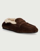 Posa mocasini pentru femei din piele întoarsă Penny Loafer