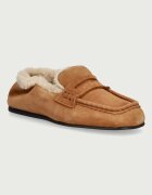 Posa mocasini pentru femei din piele întoarsă Penny Loafer